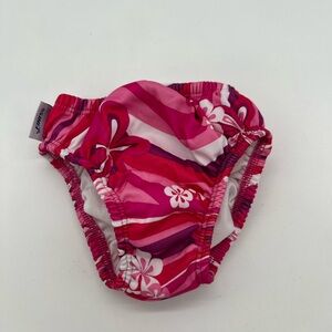 Finis Floral Pink Reusable Swim Diaper Baby 18-24 Months